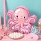 Octopus Party Supplies Small Octopus Piñata with Blindfold Bat Confetti Under the Sea Party Decorations Ocean Octopus Piñata